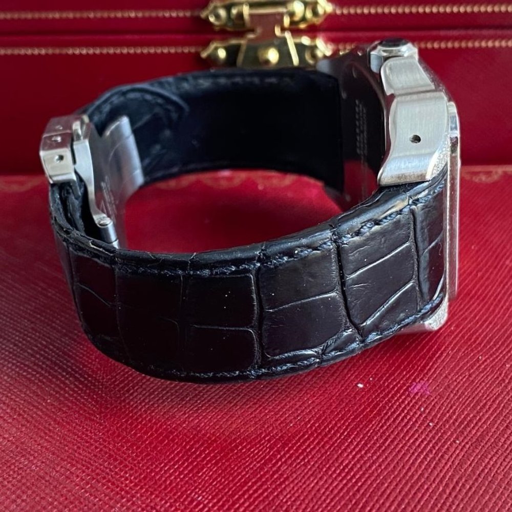 Cartier Men's Santos 100 XL Diamond Watch (PREOWN) - Picture 5 of 10